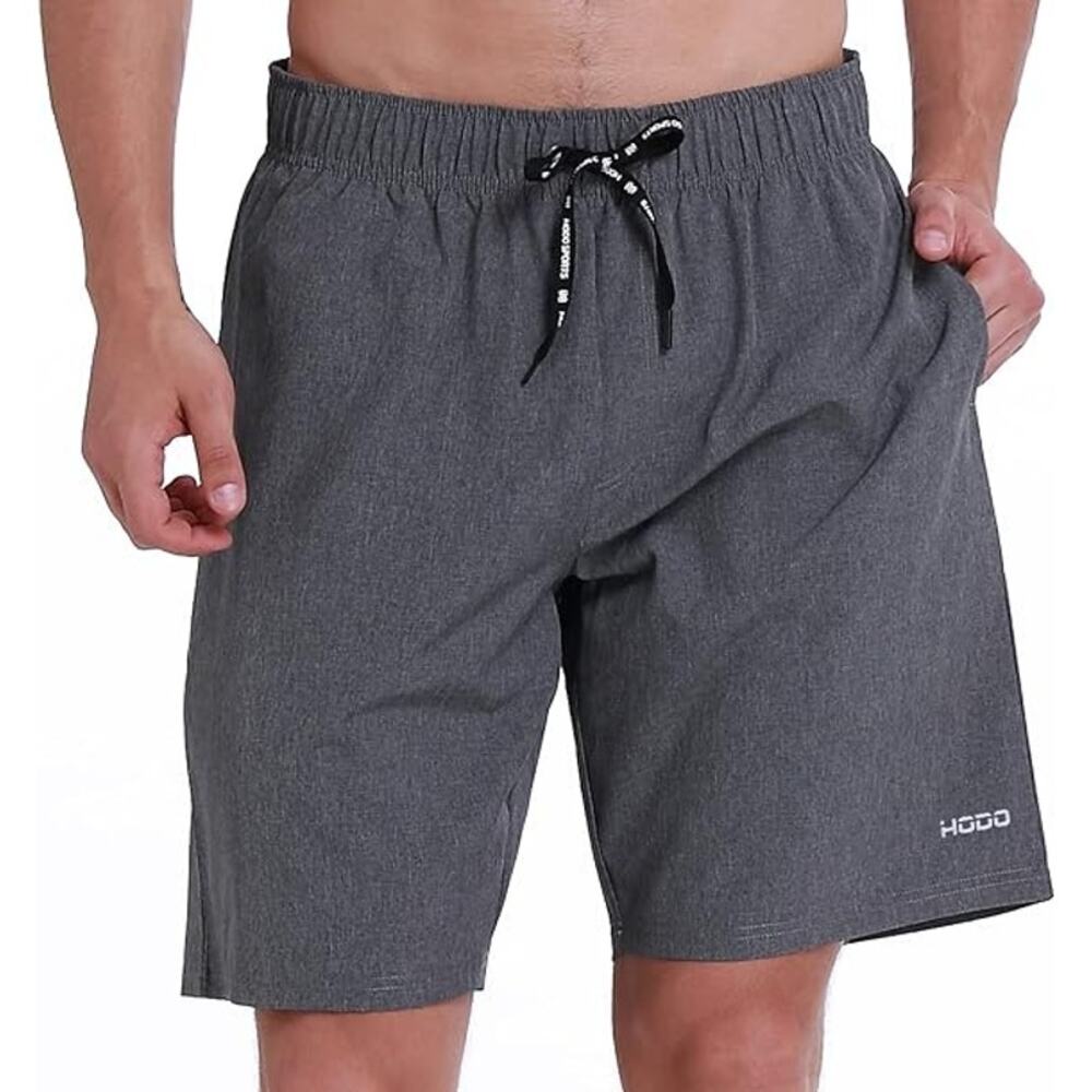 New HOdo| L |  Mens Swim Trunks 9" Quick Dry Swim Shorts Bathing Suit Trunks